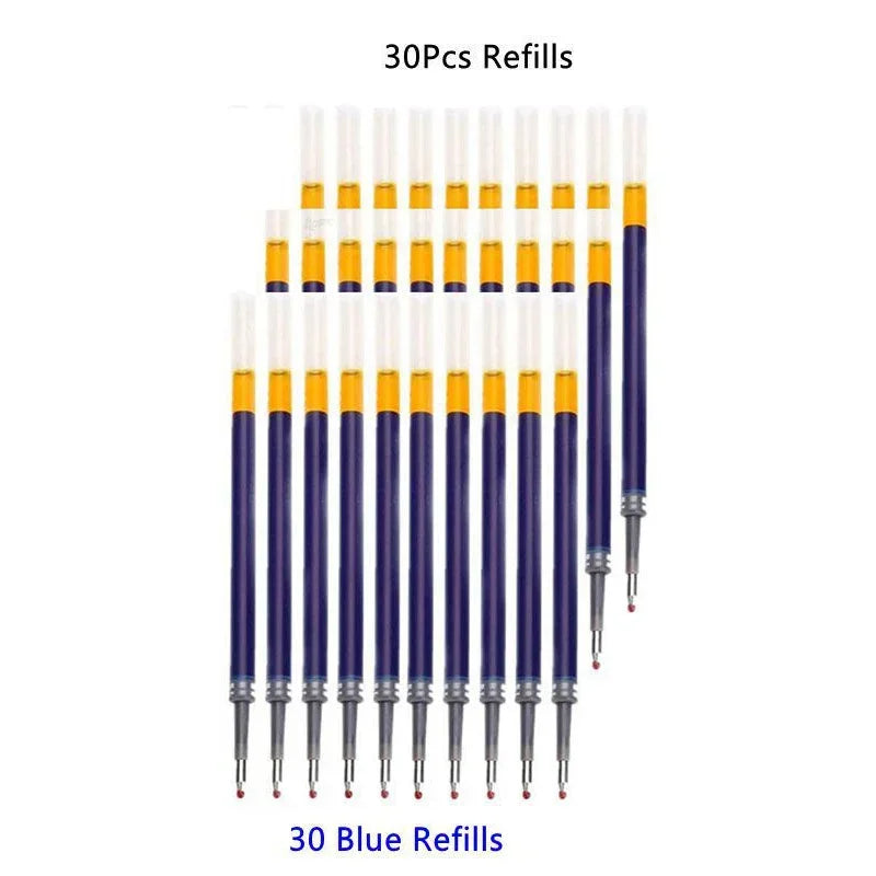 Retractable 0.5 mm Gel Pens with Refills