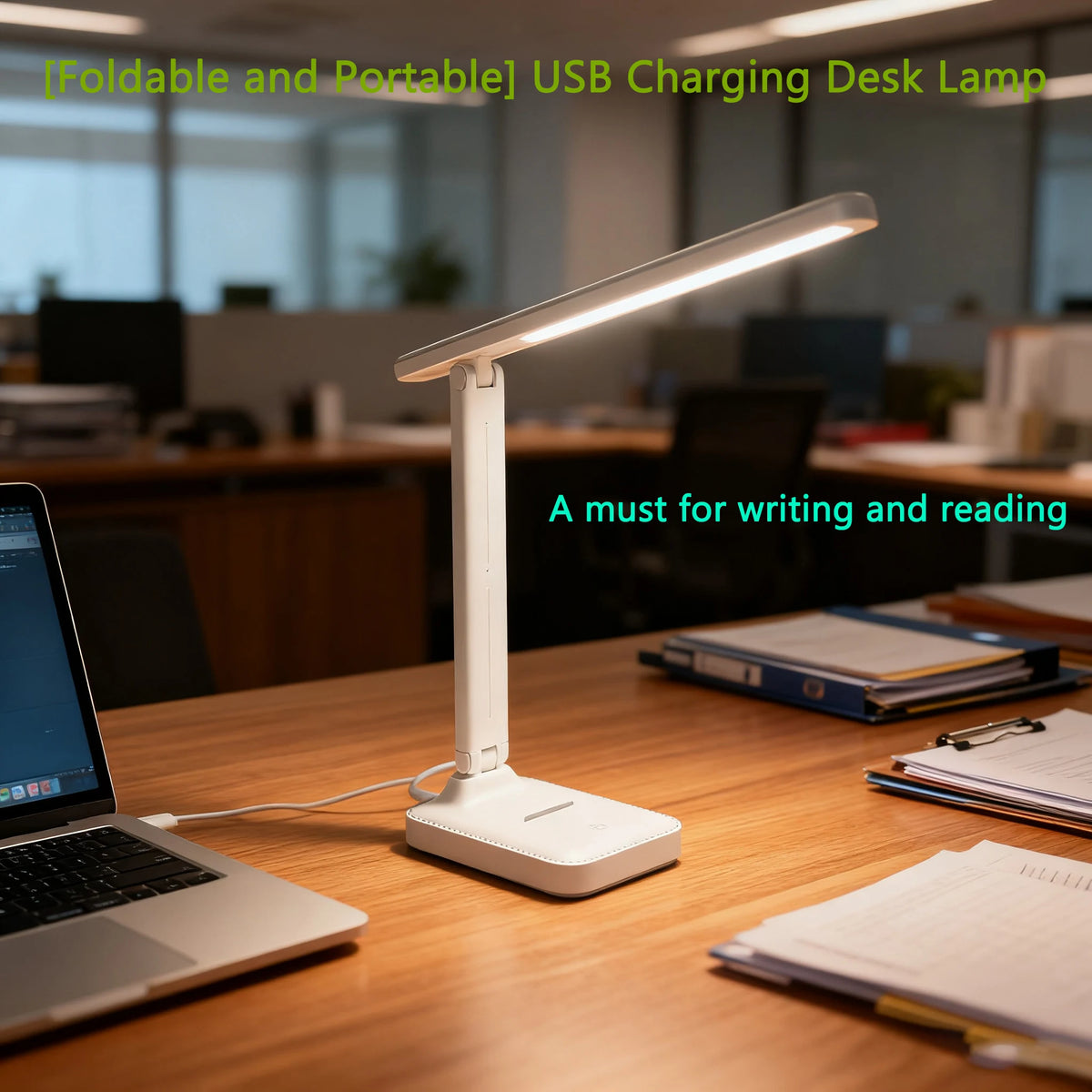 Foldable Rechargeable LED Desk Lamp with Touch Control