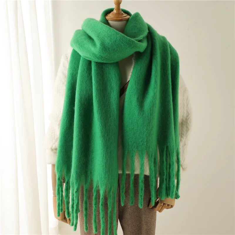 Cashmere-Feel Blanket Scarf