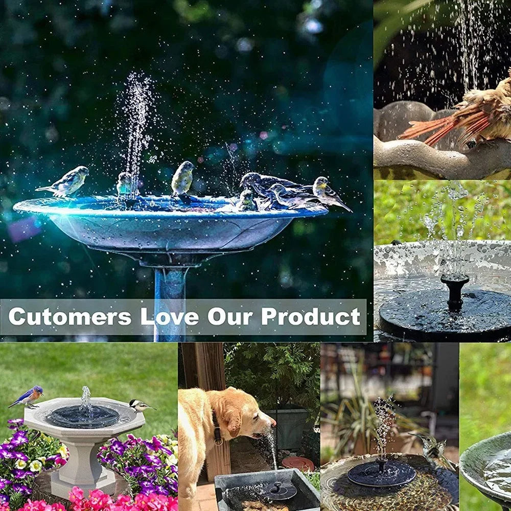Mini Solar Bird Bath Fountain