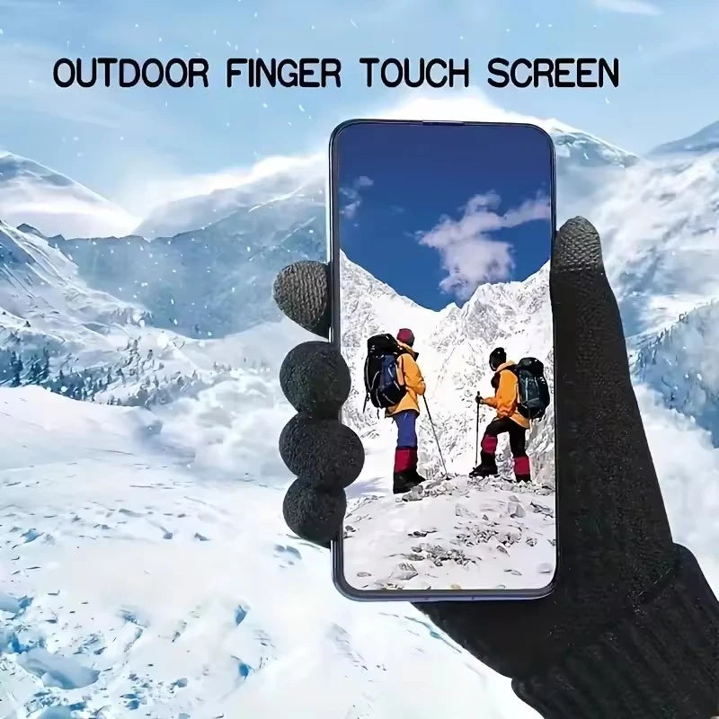 Touchscreen Knit Gloves
