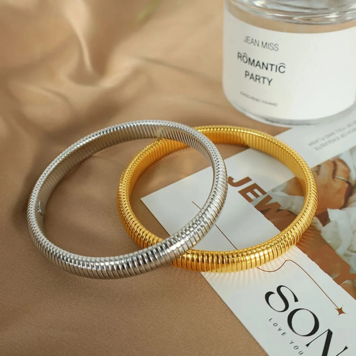 Gold-Tone Flex Bangle Bracelet