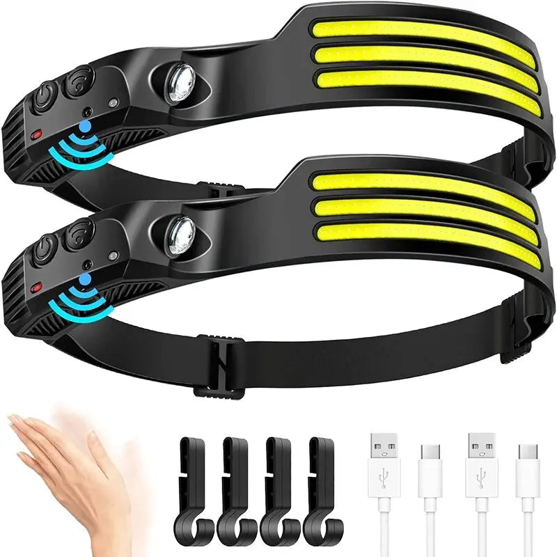 Motion-Sensor Rechargeable Headlamp