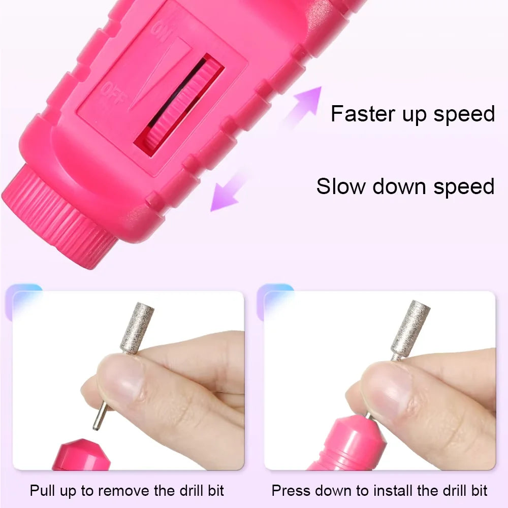 6-in-1 Electric Nail File Set