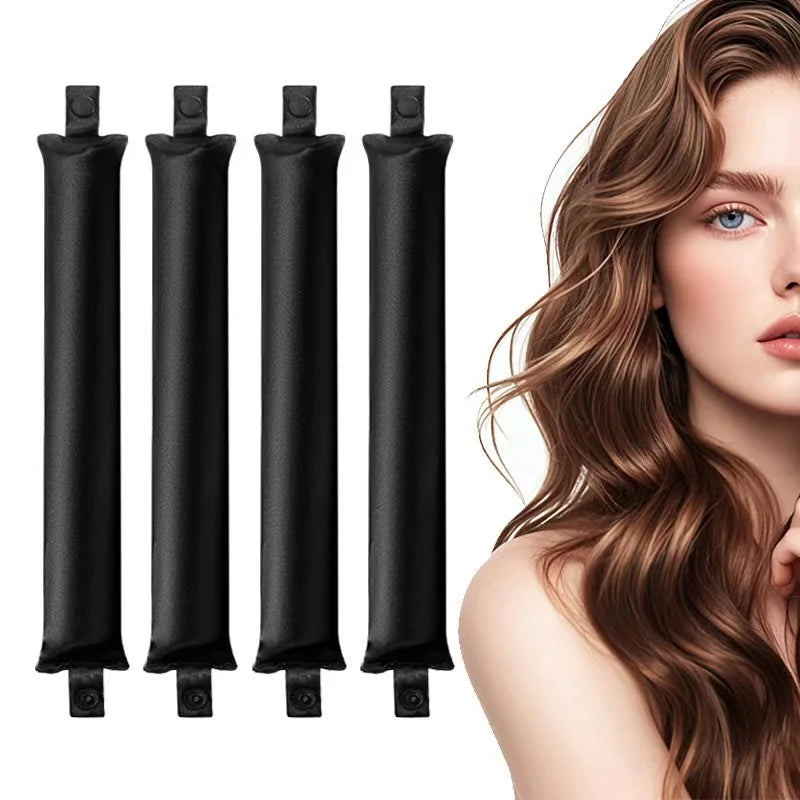 Heatless Satin Curling Rod: Overnight Curls, No Heat