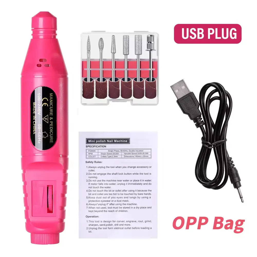 6-in-1 Electric Nail File Set