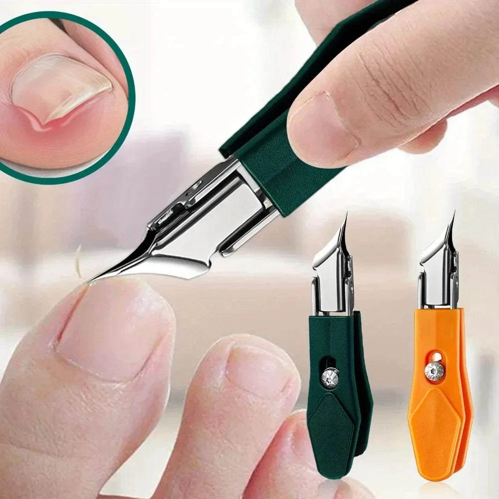 Wide-Jaw Toenail Clipper with Slanted Edge
