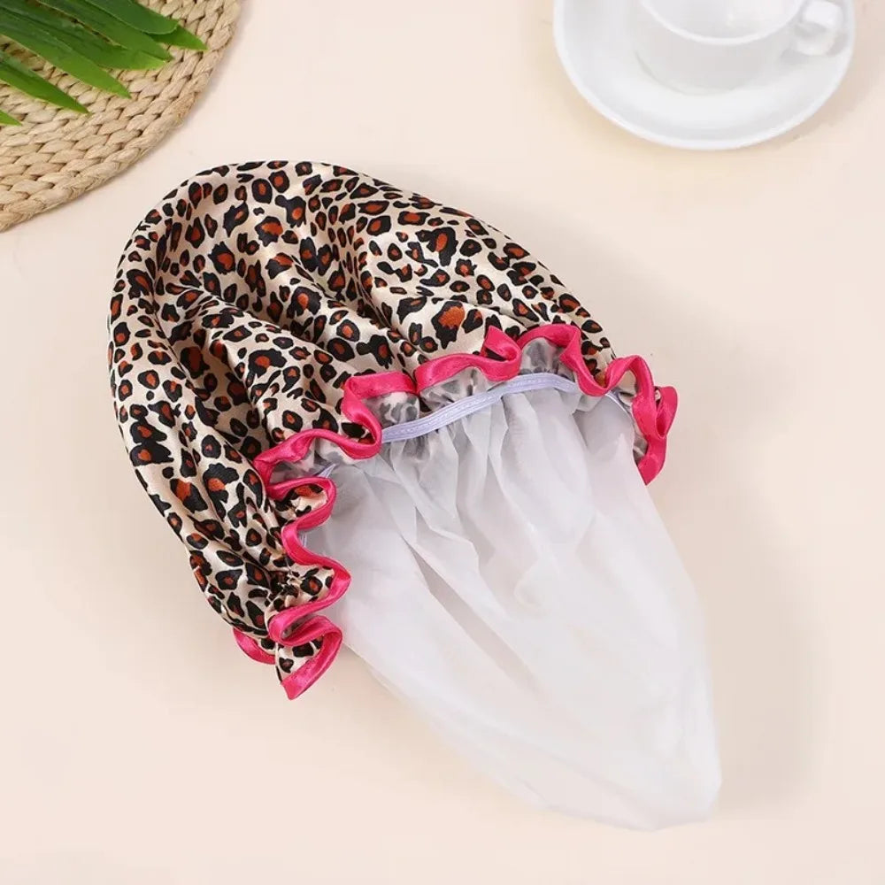 Reusable Double-Layer Shower Cap