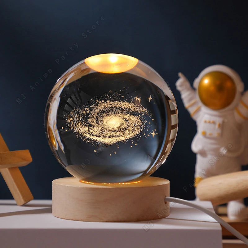 Crystal Ball Planet Night Light