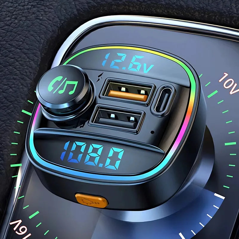 Bluetooth 5.0 FM Transmitter & Car Charger