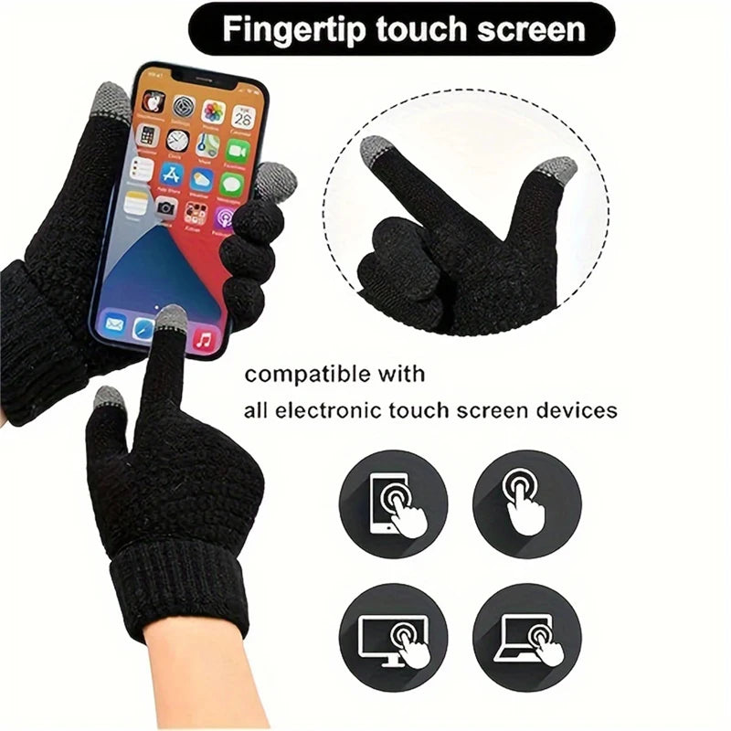 Touchscreen Knit Gloves