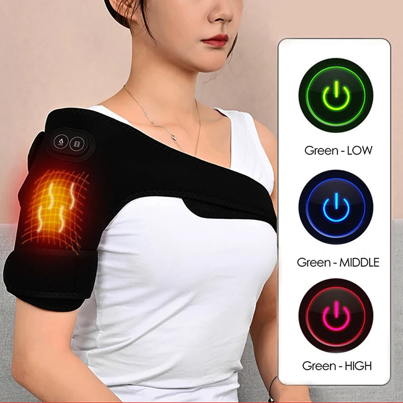 USB Heated Shoulder & Knee Wrap with Vibration