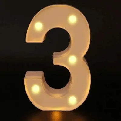 LED Marquee Number & Heart Light