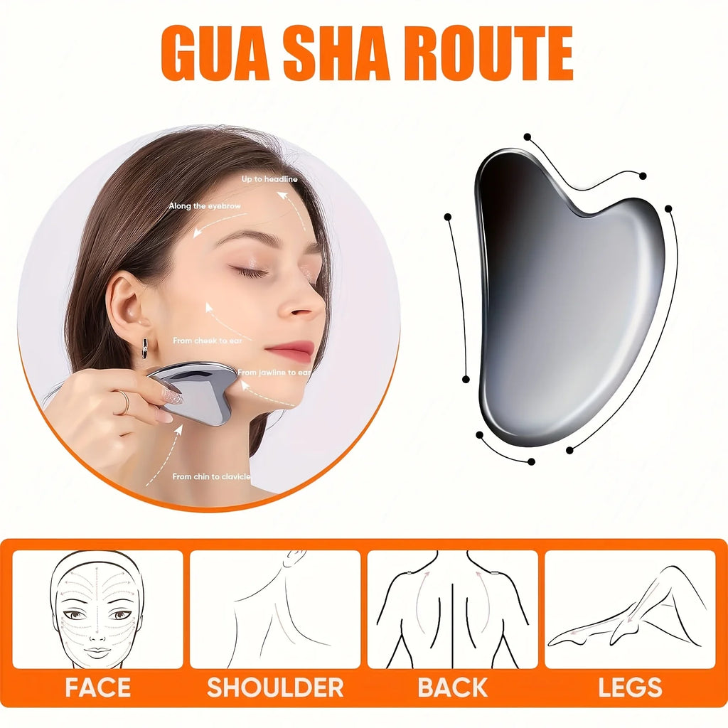 Stainless Steel Gua Sha Facial Tool