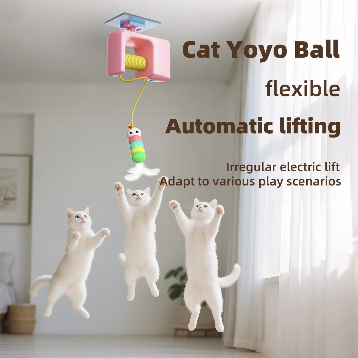 Automatic Door-Hanging Cat Teaser