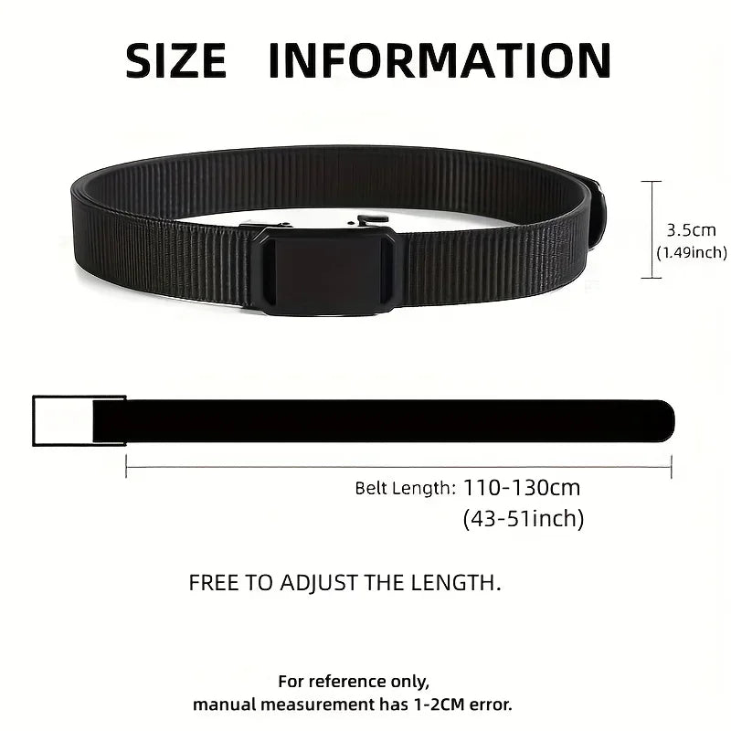 Automatic Ratchet Canvas Belt