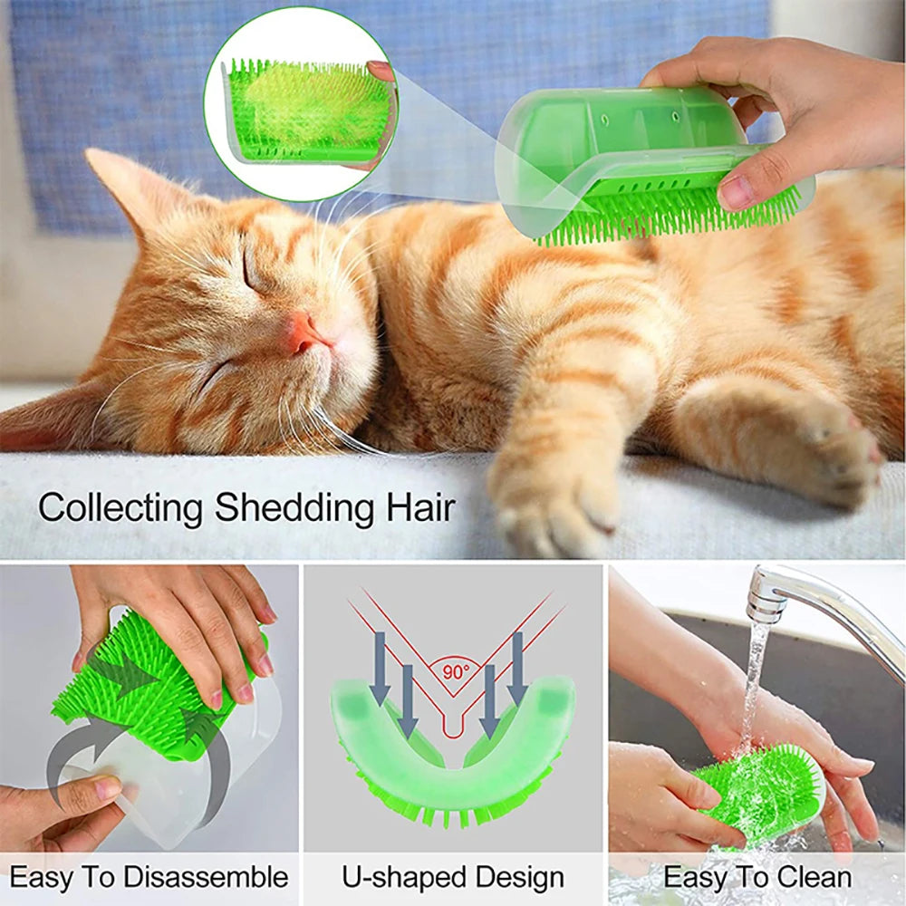 Cat Self-Groomer Corner Brush
