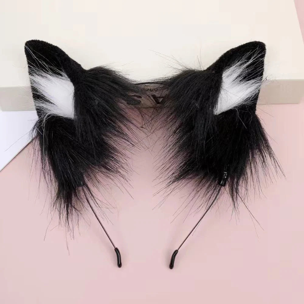 Plush Reindeer Antler Headband