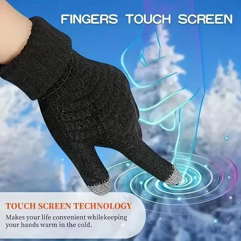 Touchscreen Knit Gloves