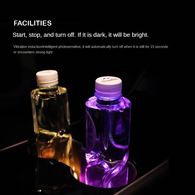 LED Car Cup Holder Coasters