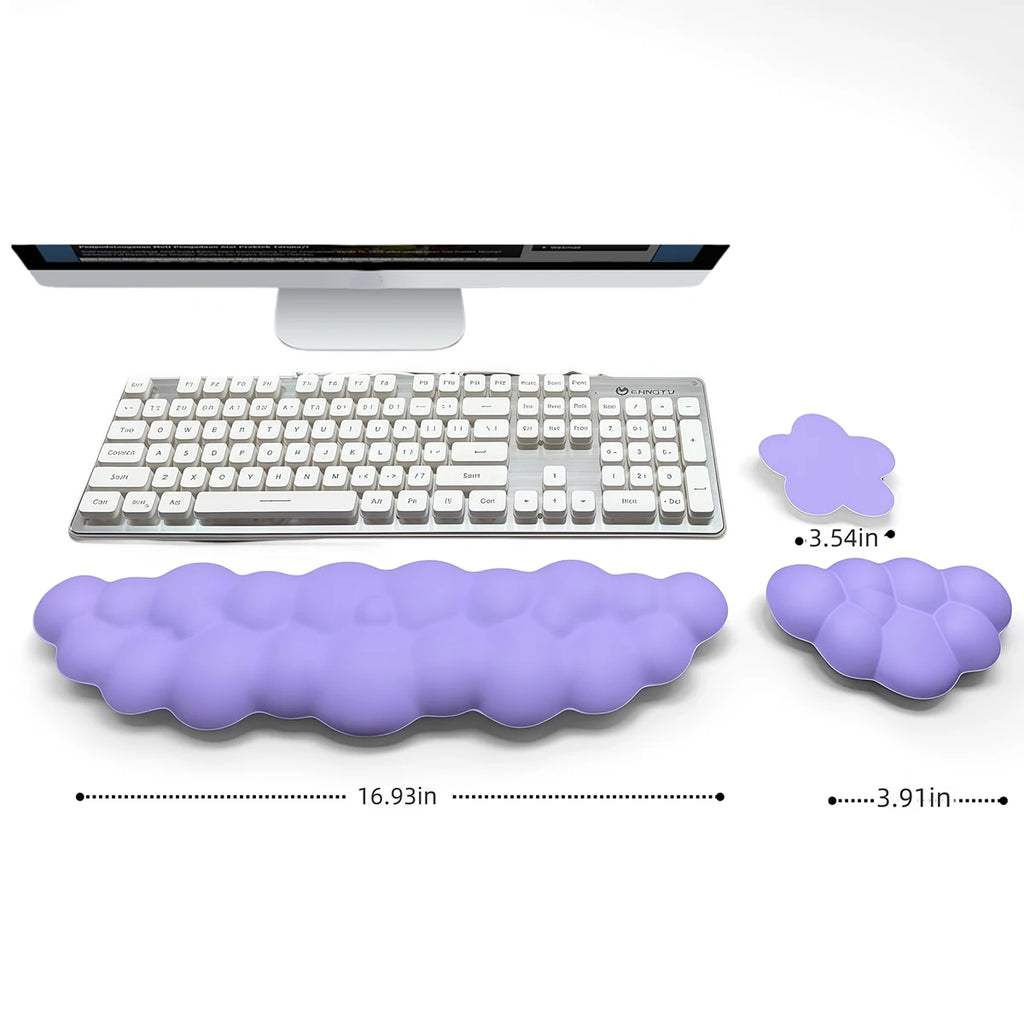 Cloud Keyboard & Mouse Wrist Rest Set