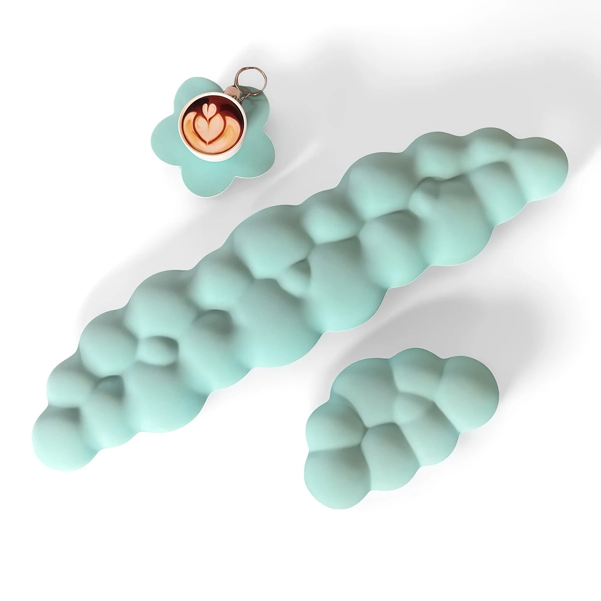 Cloud Keyboard & Mouse Wrist Rest Set