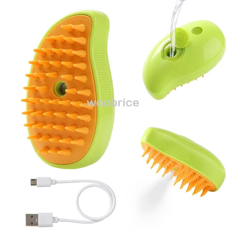 Pet Steam Grooming Brush