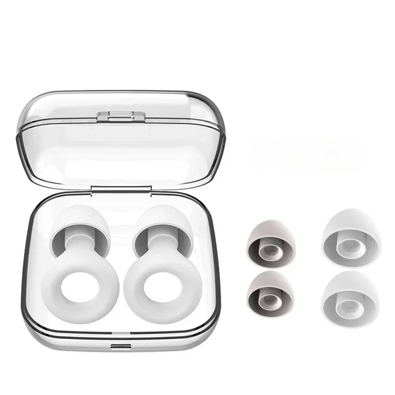 Reusable Silicone Ear Plugs with Case