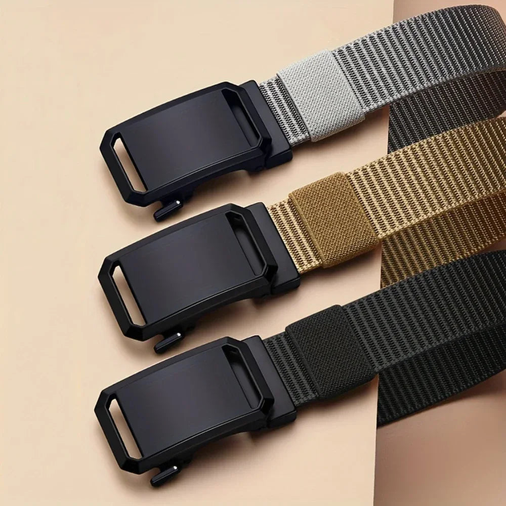 Automatic Ratchet Canvas Belt