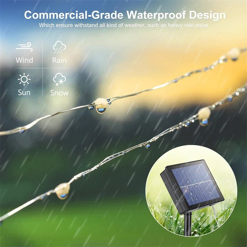 Solar Fairy String Lights, Outdoor
