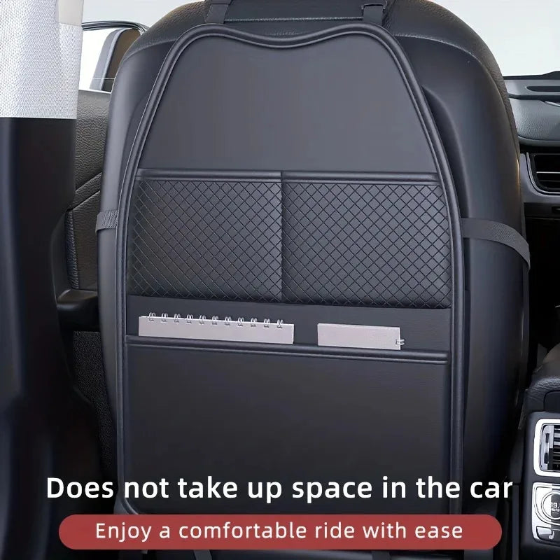 Car Seat Kick Mat with Pockets