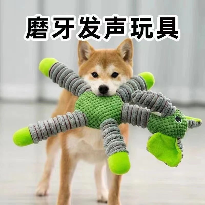 Squeaky Plush Elephant Dog Toy