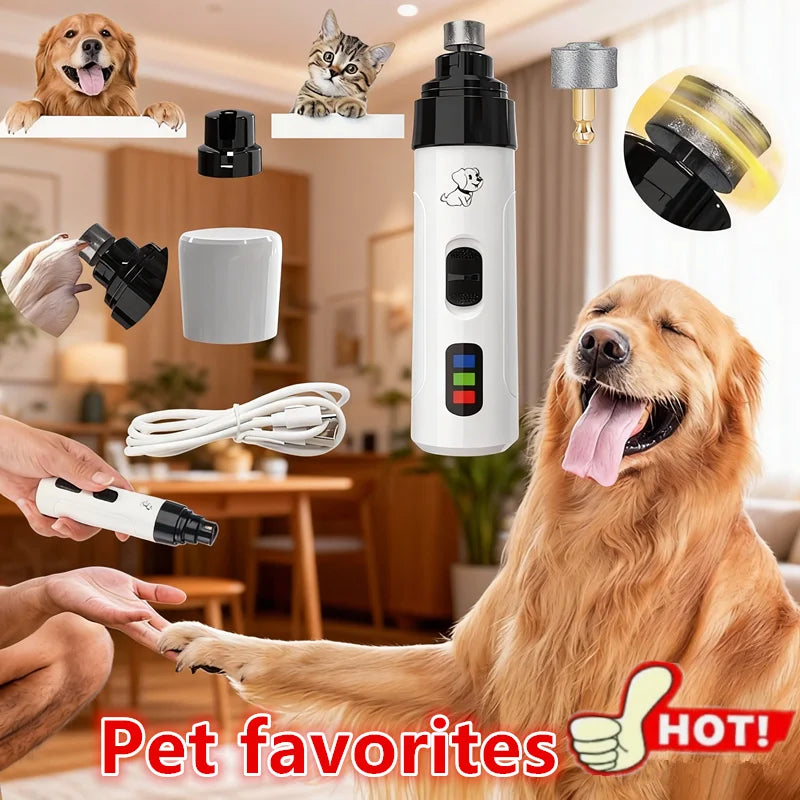 Rechargeable Low-Noise Pet Nail Grinder