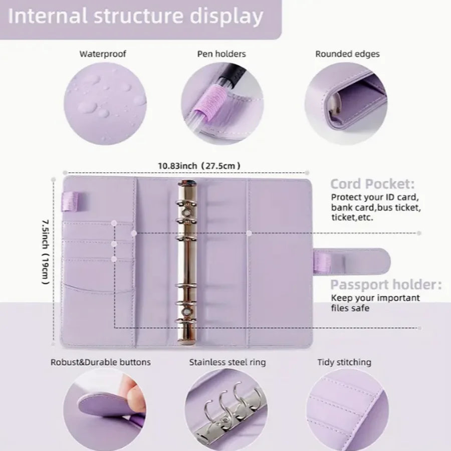 A6 Budget Binder with Cash Envelopes