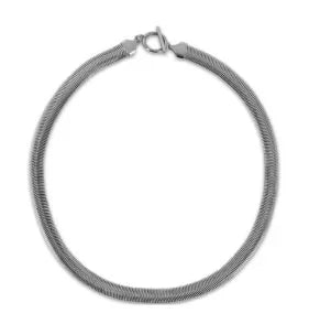 Gold-Tone Stainless Steel Textured Necklace