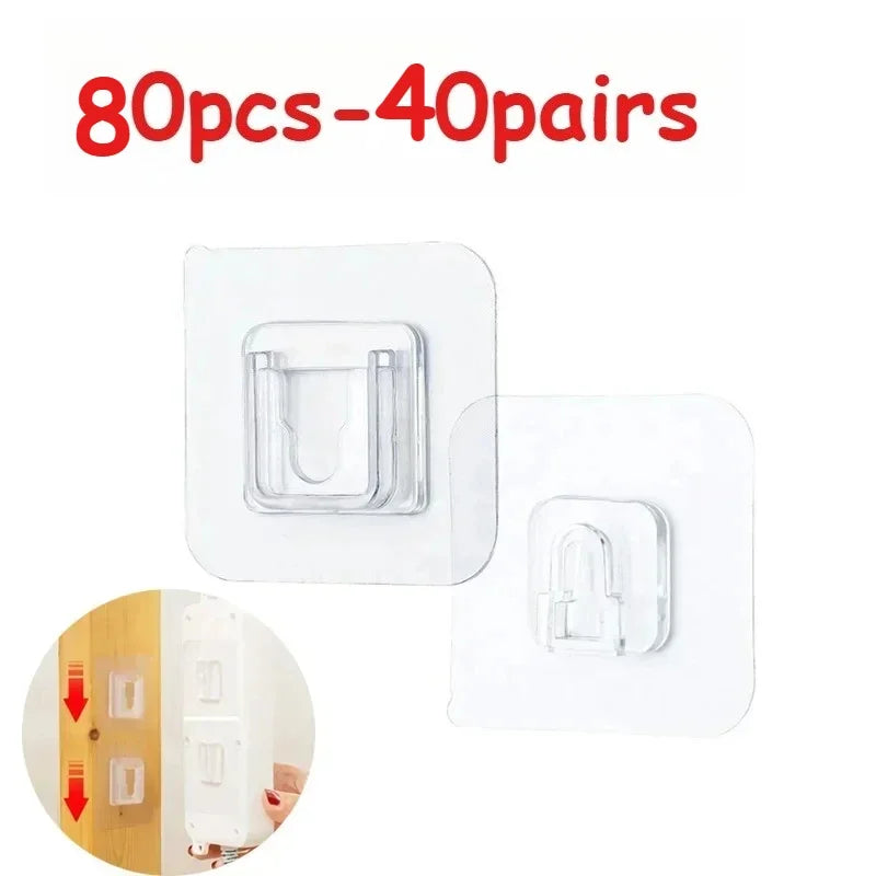 Clear Adhesive Wall Hooks