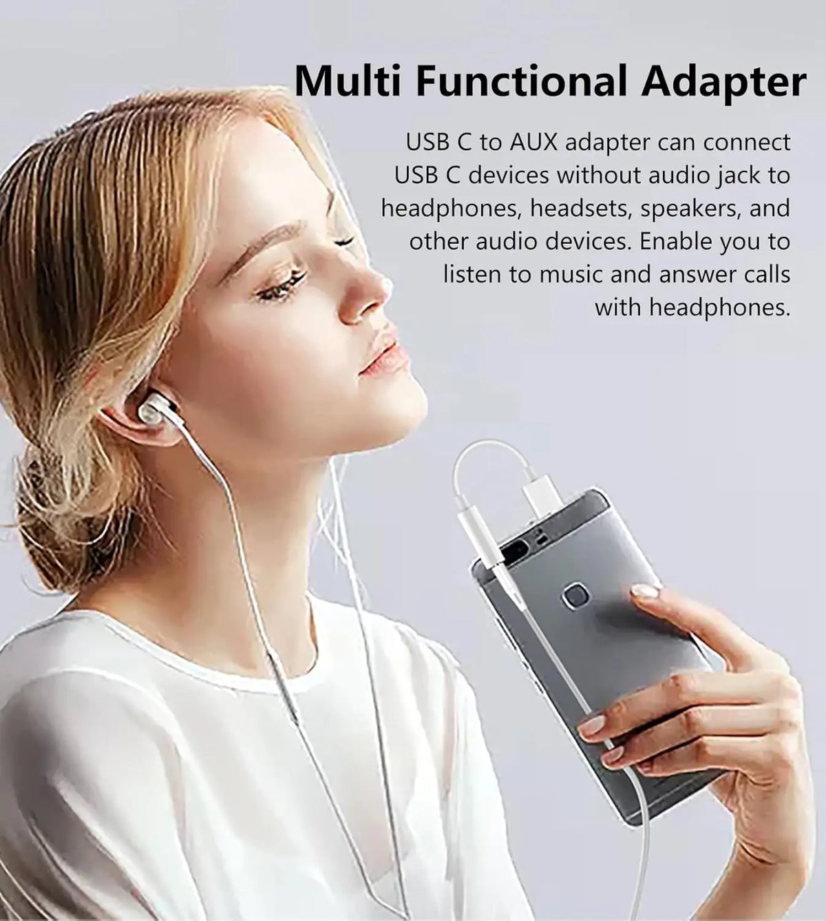USB-C to 3.5 mm Headphone Adapter