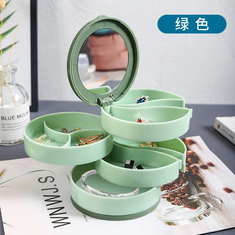 Rotating Jewellery Tray with Mirror