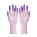 Silicone Dishwashing Gloves with Scrubbers