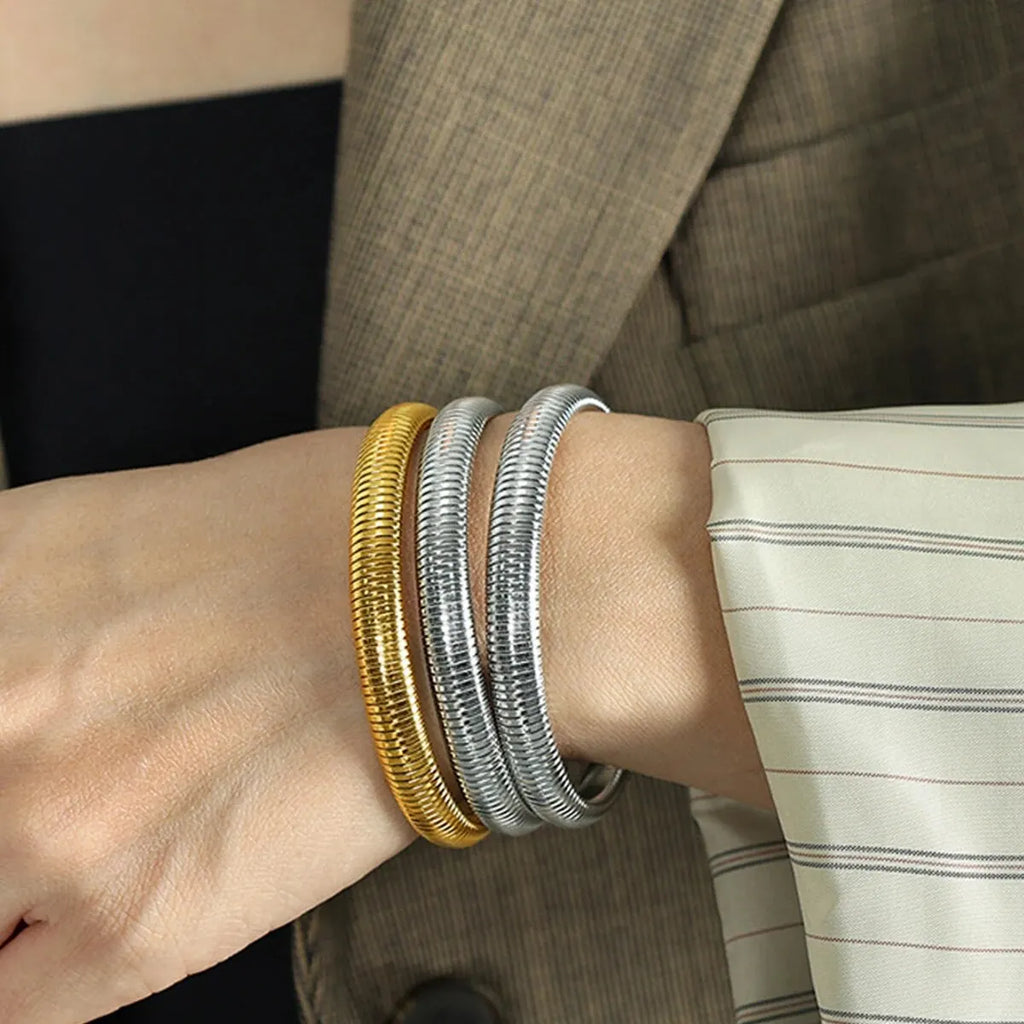 Gold-Tone Flex Bangle Bracelet