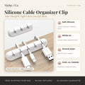 Silicone Desk Cable Organizer Clip by Niche&Co
