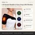 USB Heated Shoulder & Knee Wrap with Vibration