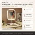 Rechargeable LED Vanity Mirror, 3 Light Colours
