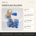Initial Letter Keychain with Butterfly & Tassel by Niche&Co