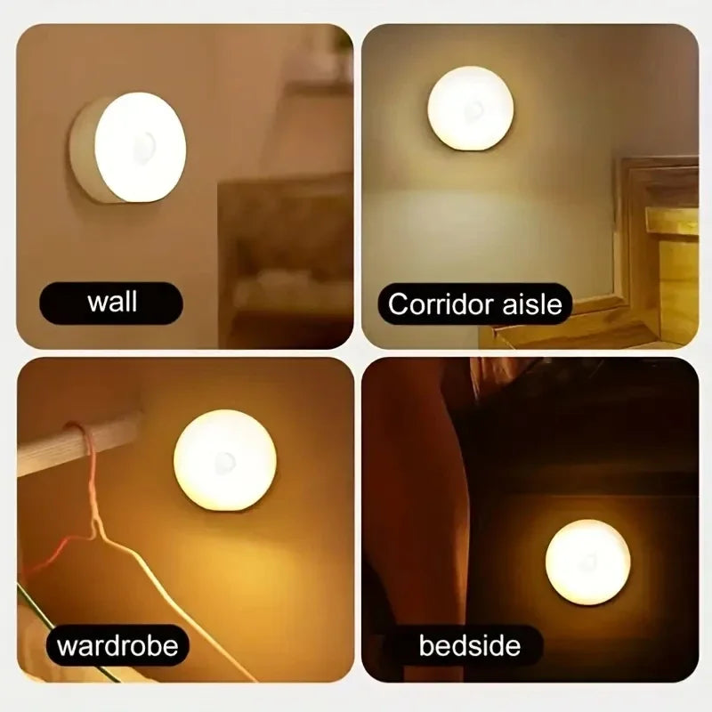 Motion-Sensor LED Night Light, Stick-On