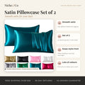 Satin Pillowcase Set of 2 by Niche&Co