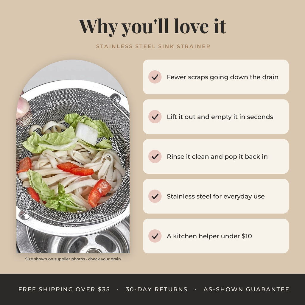 Stainless Steel Kitchen Sink Strainer