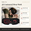 3D Contoured Blackout Sleep Mask by Niche&Co