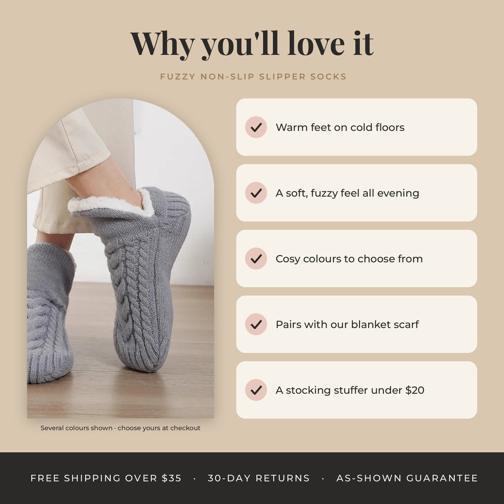 Fuzzy Non-Slip Slipper Socks