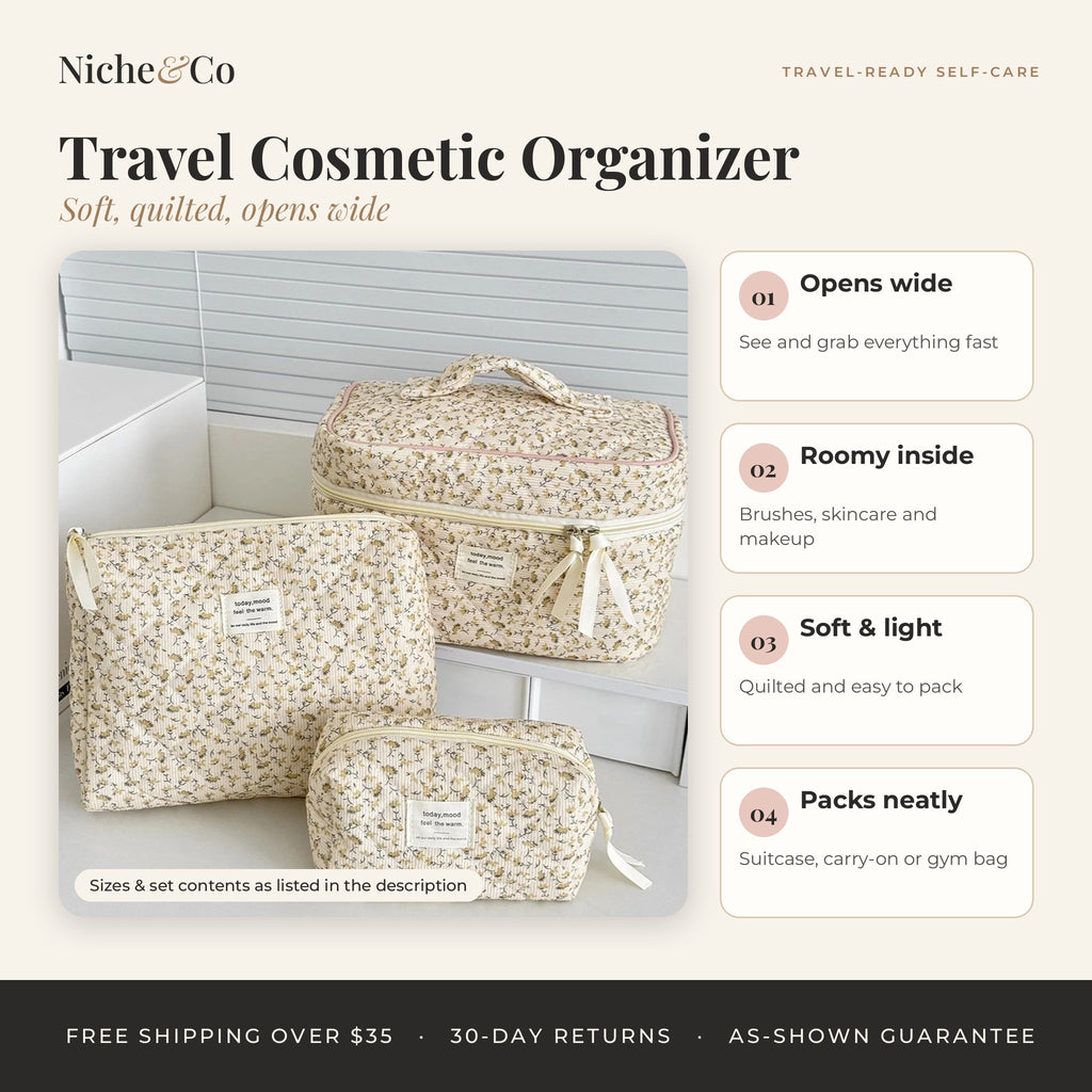 Travel Cosmetic Organizer Bag by Niche&Co